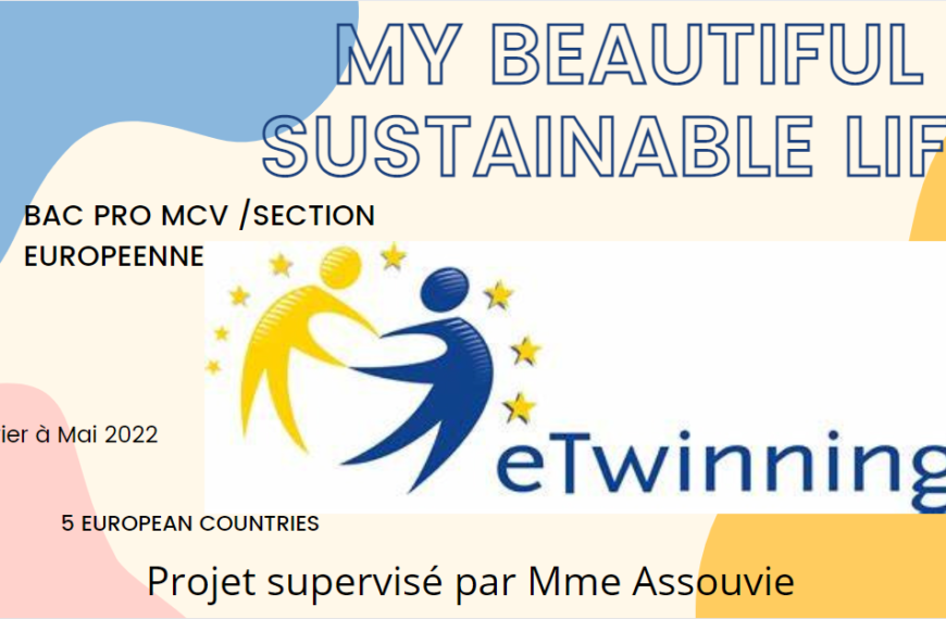 My Beautiful Sustainable Life – Projet eTwinning